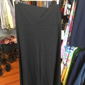 Lularoe BLACK MAXI! Solid cotton size Large